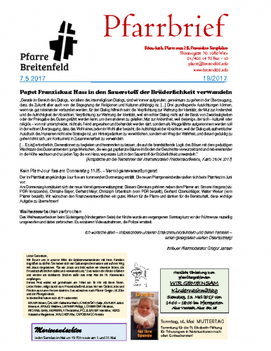 Pfarrbrief KW19