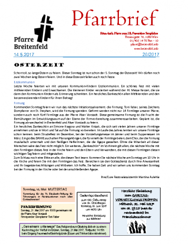 Pfarrbrief KW20