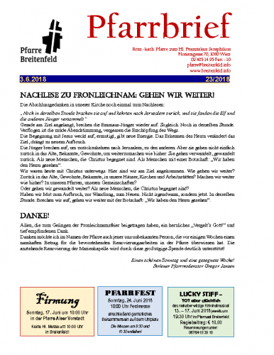 Pfarrbrief KW23