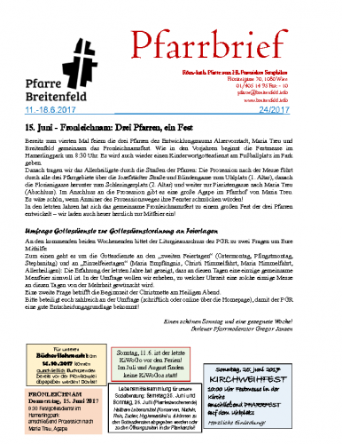 Pfarrbrief KW24