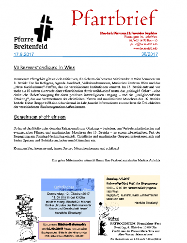 Pfarrbrief KW38