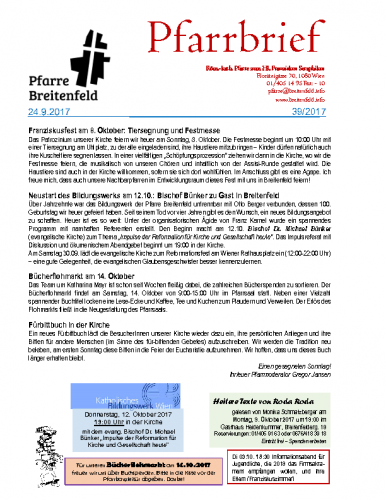 Pfarrbrief KW39