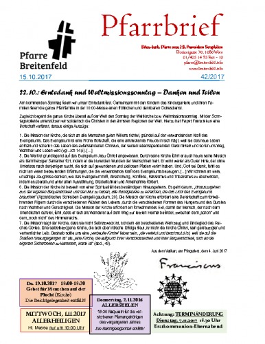 Pfarrbrief KW42