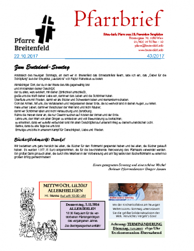 Pfarrbrief KW43