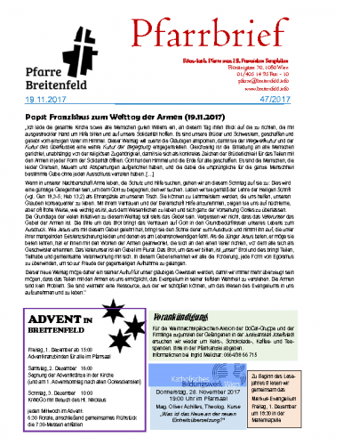 Pfarrbrief KW47