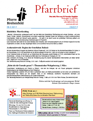 Pfarrbrief KW9