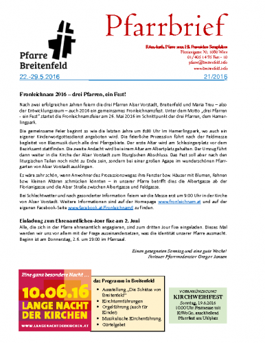 2016-21-Pfarrbrief KW21