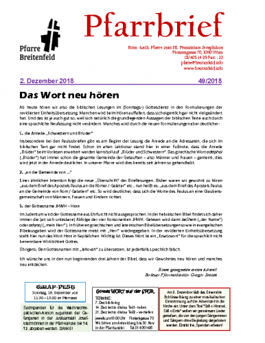 Pfarrbrief KW49