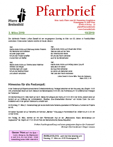 Pfarrbrief KW10