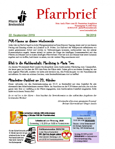 Pfarrbrief KW39