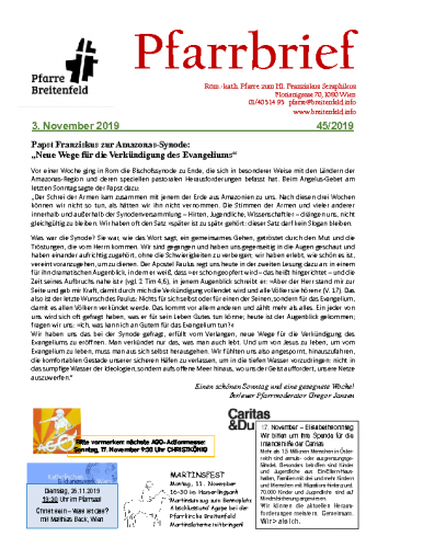 Pfarrbrief KW45