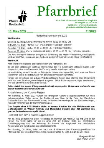 Pfarrbrief 11-2022-03-13